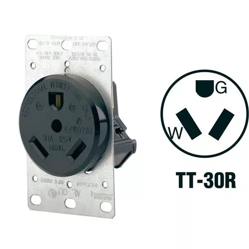 010-07313-s00-leviton-power-outlet-rv-receptacle 010-07313-S00 Leviton Power Outlet RV Receptacle
