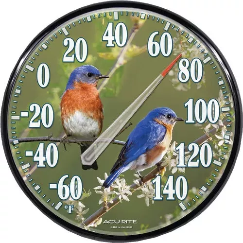 01598a1-acu-rite-bluebird-outdoor-wall-thermometer 01598A1 Acu-Rite Bluebird Outdoor Wall Thermometer