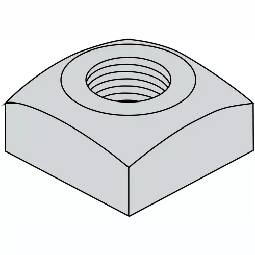 1/2-13Regular Square Nut Hot Dipped Galvanized, Pkg of 300