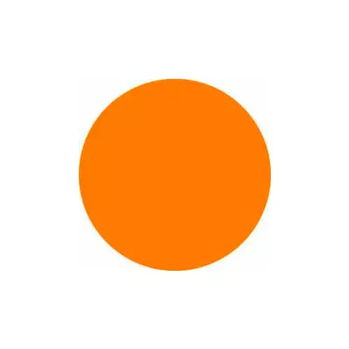1-2-dia-round-paper-labels-fluorescent-orange-roll-500 1/2" Dia. Round Paper Labels, Fluorescent Orange, Roll of 500