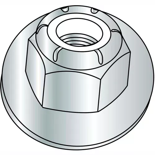 1-4-20nylon-insert-flange-stop-hex-lock-nut-zinc-pkg-2000 1/4-20Nylon Insert Flange Stop Hex Lock Nut Zinc, Pkg of 2000