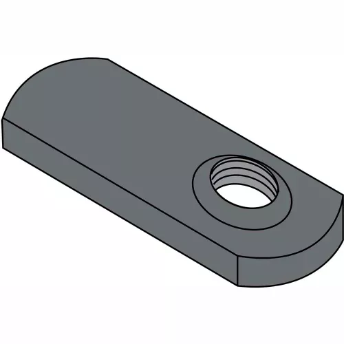 1/4-20Spot Weld Offset Hole Tab Weld Nut Plain, 1000 pcs