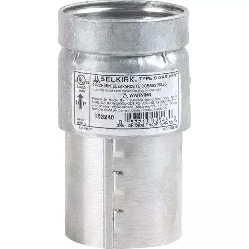104240-selkirk-rv-draft-hood-connector 104240 SELKIRK RV Draft Hood Connector