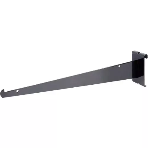14" Shelf Bracket - Semi-Gloss Black - Pkg Qty 48