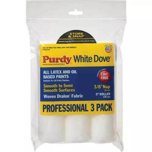 140864000-purdy-white-dove-3-pack-woven-fabric-roller-cover 140864000 Purdy White Dove 3-Pack Woven Fabric Roller Cover
