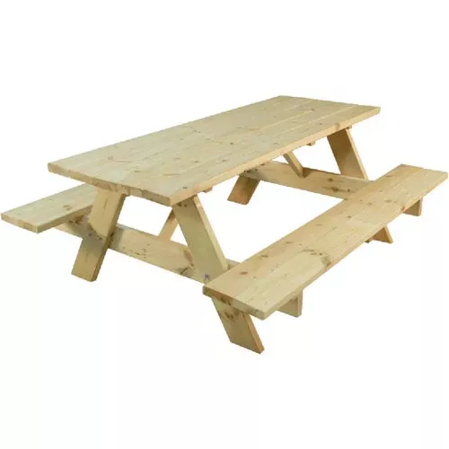 144242-outdoor-essentials-untreated-picnic-table 144242 Outdoor Essentials Untreated Picnic Table