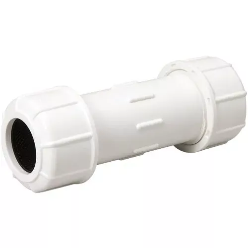 160-106-b-k-plastic-compression-pvc-coupling 160-106 B & K Plastic Compression PVC Coupling