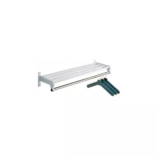 24-w-wall-mounted-hanger-style-coat-rack-gray 24"W Wall Mounted Hanger Style Coat Rack, Gray