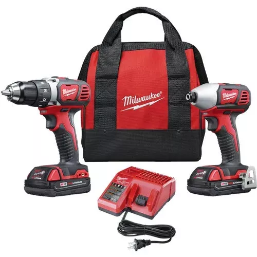 2691-22 Milwaukee M18 Li-Ion Drill & Impact Cordless Tool Combo Kit
