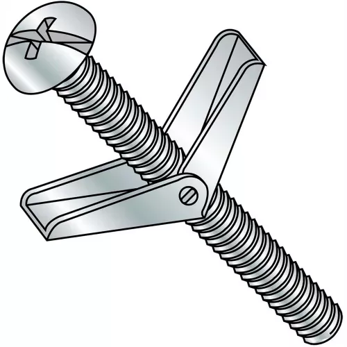 3-8x3combination-round-head-toggle-bolt-zinc-pkg-25 3/8X3Combination Round Head Toggle Bolt Zinc, Pkg of 25