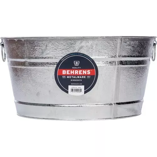 3-behrens-hot-dipped-utility-tub 3 Behrens Hot-Dipped Utility Tub