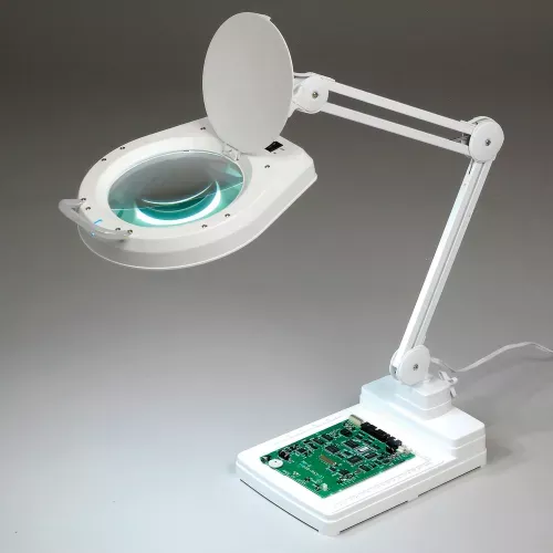 3-diopter-desktop-led-magnifier-lamp-white 3 Diopter Desktop LED Magnifier Lamp, White