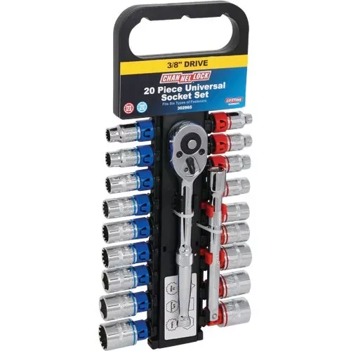302965-channellock-20-piece-3-8-in-drive-universal-socket-set 302965 Channellock 20-Piece 3/8 In. Drive Universal Socket Set