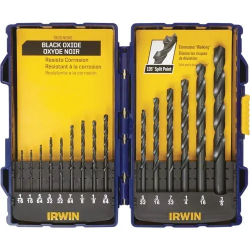 314015-irwin-15-piece-black-oxide-drill-bit-set 314015 Irwin 15-Piece Black Oxide Drill Bit Set
