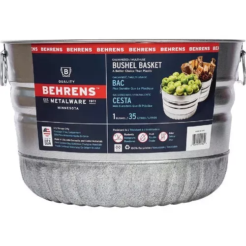 32s-behrens-galvanized-utility-tub-basket 32S Behrens Galvanized Utility Tub Basket