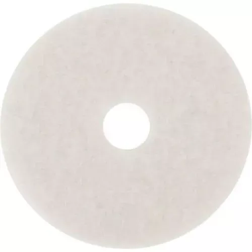 3M 13" Polishing Pad, White, 5 Per Case