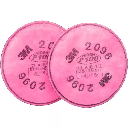 3M™ Particulate Filter, P100,w/Acid Gas Relief, 2096, Pkg of 2