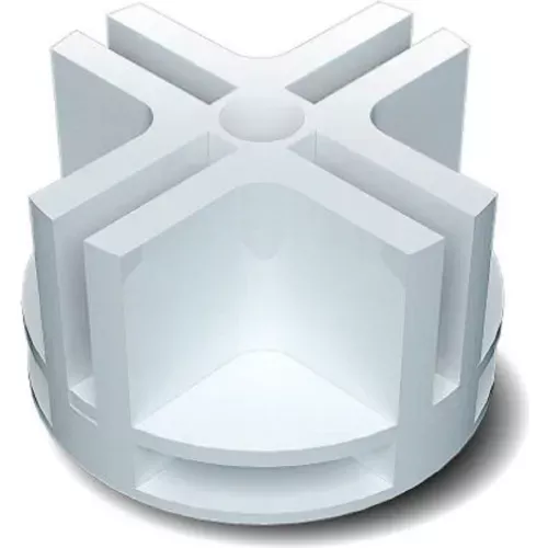 4-way-plastic-connector-white-pkg-qty-100 4-Way Plastic Connector - White - Pkg Qty 100