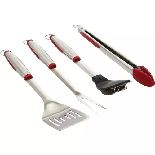 40070-grillpro-4-piece-rubber-insert-barbeque-tool-set 40070 GrillPro 4-Piece Rubber Insert Barbeque Tool Set