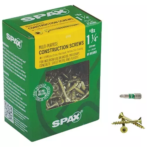 4191020500404-spax-interior-flat-head-multi-material-construction-screw 4191020500404 Spax Interior Flat Head Multi-Material Construction Screw