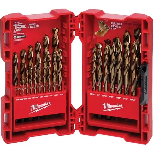 48-89-2332-milwaukee-red-helix-29-piece-cobalt-drill-bit-set 48-89-2332 Milwaukee Red Helix 29-Piece Cobalt Drill Bit Set
