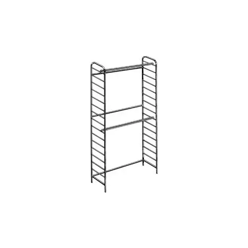 48-w-x-16-d-x-88-h-black-single-high-wall-rack 48"W x 16"D x 88"H Black Single High Wall Rack