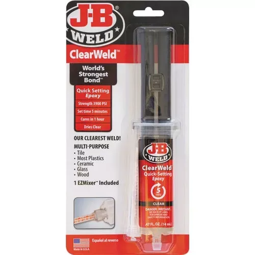50114-j-b-weld-clearweld-epoxy 50114 J-B Weld ClearWeld Epoxy