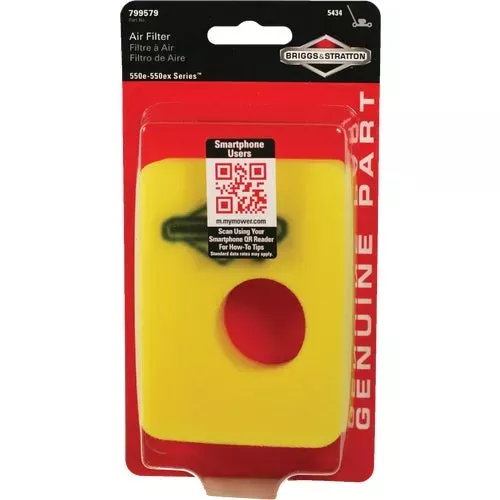 5434k-briggs-stratton-799579-foam-engine-air-filter 5434K Briggs & Stratton 799579 Foam Engine Air Filter