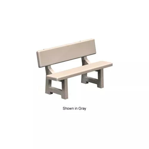 58-concrete-park-bench-surface-mount 58" Concrete Park Bench, Surface Mount