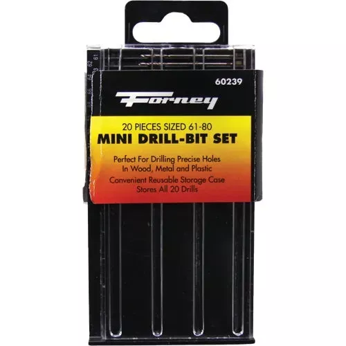 60239-forney-20-piece-mini-drill-bit-set 60239 Forney 20-Piece Mini Drill Bit Set
