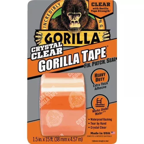 6027002-gorilla-crystal-clear-duct-tape 6027002 Gorilla Crystal Clear Duct Tape