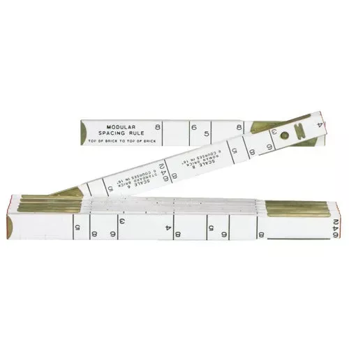 646ln-lufkin-modular-spacing-masonry-folding-rule-red-end 646LN Lufkin Modular Spacing Masonry Folding Rule Red End