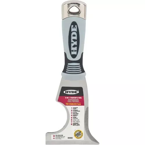 6988-hyde-pro-stainless-8-in-1-multi-purpose-painter-s-tool 6988 Hyde Pro Stainless 8-In-1 Multi-Purpose Painter's Tool