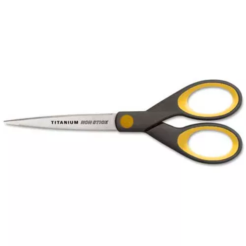 7"L Titanium Non-Stick Straight Scissors - Pkg Qty 12