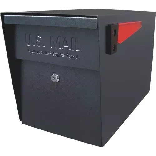 7106-mail-boss-c3-black-locking-post-mount-mailbox 7106 Mail Boss C3 Black Locking Post Mount Mailbox