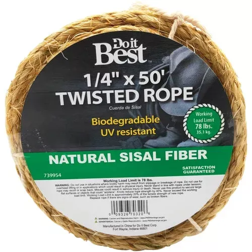 739543-do-it-best-twisted-sisal-packaged-rope 739543 Do it Best Twisted Sisal Packaged Rope