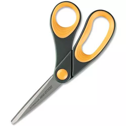 8-l-titanium-non-stick-bent-scissors-pkg-qty-12 8"L Titanium Non-Stick Bent Scissors - Pkg Qty 12