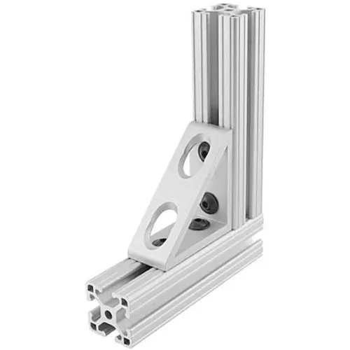 80/20 4136 4 Hole Inside Gusset Corner Bracket, 2"W
