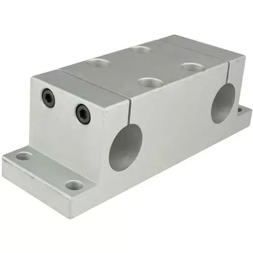 80-20-5850-double-shaft-mounting-block-1 80/20 5850 Double Shaft Mounting Block, 1"