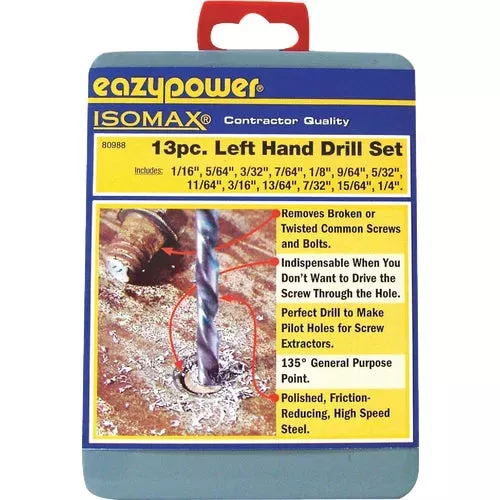 80988-eazypower-13-piece-left-hand-drill-bit-set 80988 Eazypower 13-Piece Left Hand Drill Bit Set