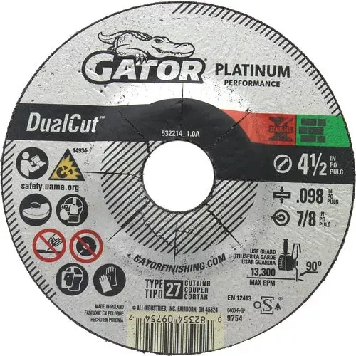 97545-gator-blade-dual-cut-type-27-cut-off-wheel 97545 Gator Blade Dual Cut Type 27 Cut-Off Wheel