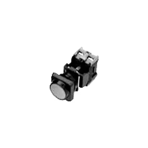 Advance Controls 104317, 22mm Non Metallic Standard Pilot Light Square-Full Volt. Push Button-White