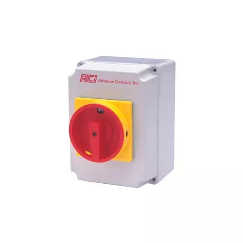 advance-controls-107721-enclosed-30-amp-disconnect-switch-class-cc-type-4x-plast Advance Controls 107721, Enclosed 30 Amp Disconnect Switch, Class CC, Type 4x Plastic Enclosure
