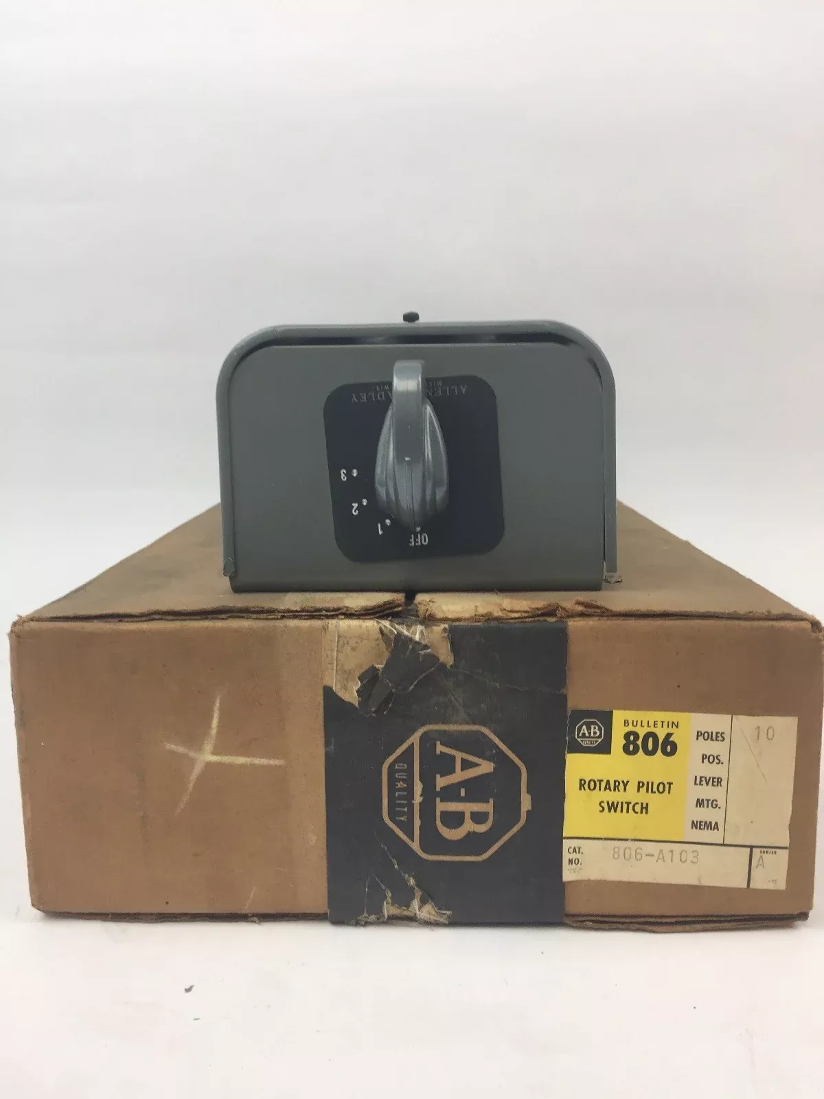 allen-bradley-806-a103-rotary-pilot-switch-10-pole-3-throw-with-off-position ALLEN BRADLEY 806-A103 ROTARY PILOT SWITCH 10 POLE 3 THROW WITH OFF POSITION