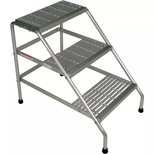 aluminum-step-stand-3-step-knock-down-ssa-3-kd Aluminum Step Stand - 3 Step - Knock-Down - SSA-3-KD