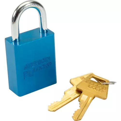 american-lock-no-a1105blu-solid-aluminum-rectangular-padlock-blue-pkg-qty-6 American Lock No. A1105BLU Solid Aluminum Rectangular Padlock, Blue - Pkg Qty 6