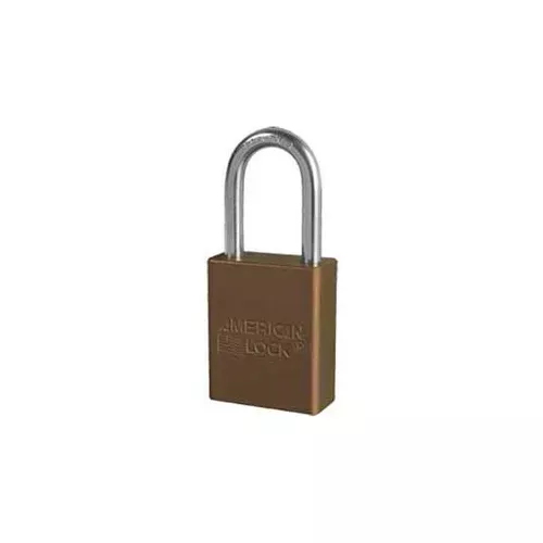 american-lock-no-a1106brn-solid-aluminum-rectangular-padlock-brown-pkg-qty-24 American Lock No. A1106BRN Solid Aluminum Rectangular Padlock - Brown - Pkg Qty 24