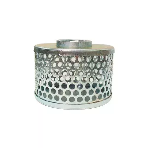 apache-70002000-4-fnpt-plated-steel-round-hole-strainer Apache 70002000 4" FNPT Plated Steel Round Hole Strainer