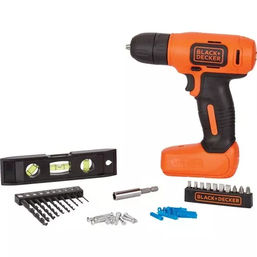 bdcd8hdpk-black-decker-8v-cordless-drill-home-project-kit BDCD8HDPK Black & Decker 8V Cordless Drill Home Project Kit