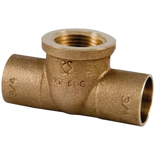 bf0290l-nibco-brass-low-lead-reducing-copper-tee BF0290L NIBCO Brass Low Lead Reducing Copper Tee